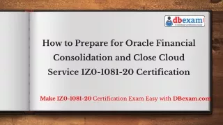 how to prepare for oracle financial