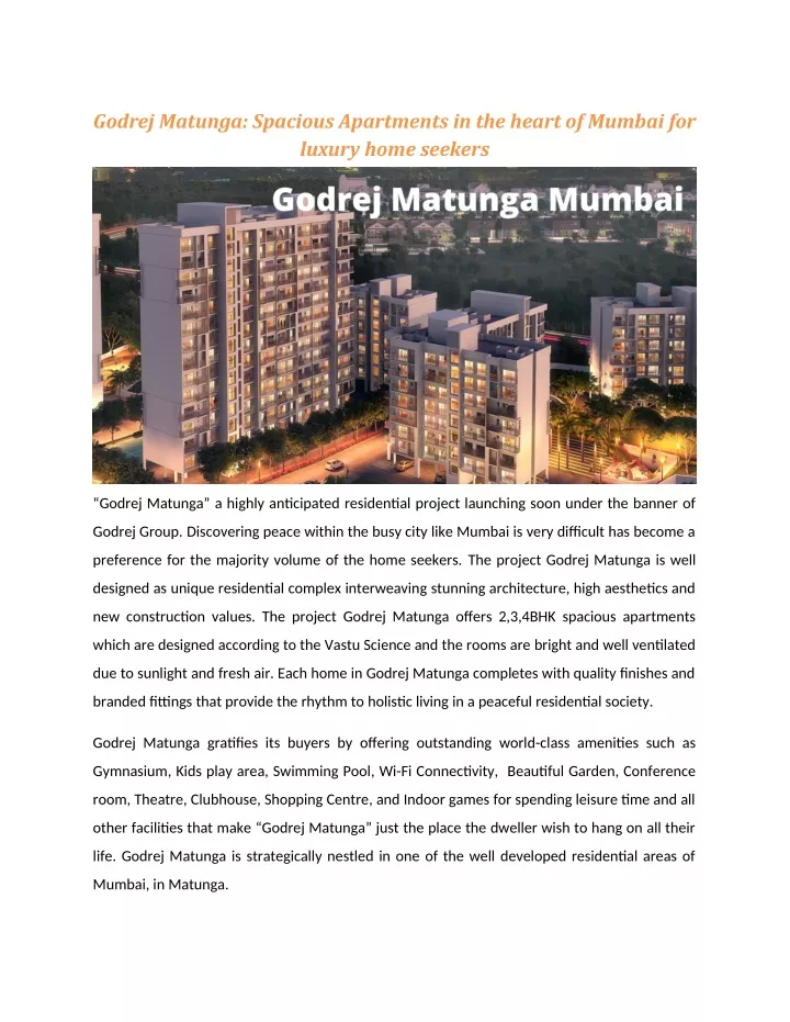 godrej matunga spacious apartments in the heart