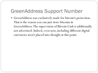 greenaddress support number