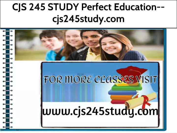 cjs 245 study perfect education cjs245study com