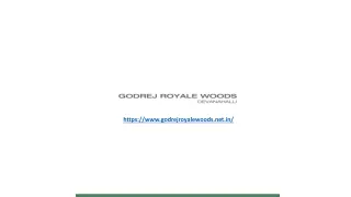 Godrej New Premium Royale Woods Brochure