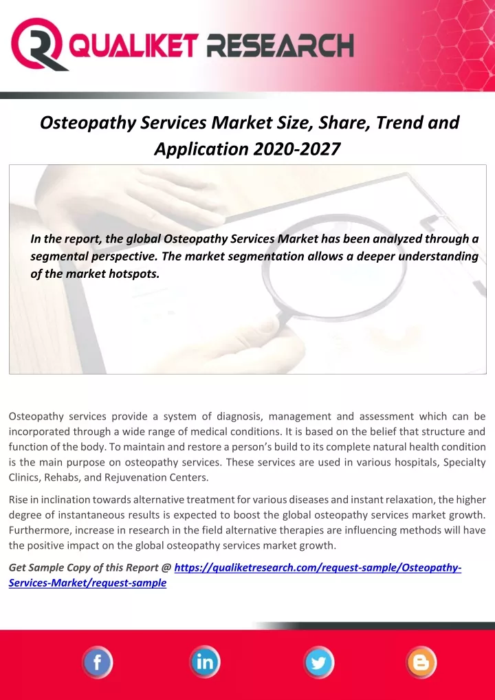 osteopathy services market size share trend