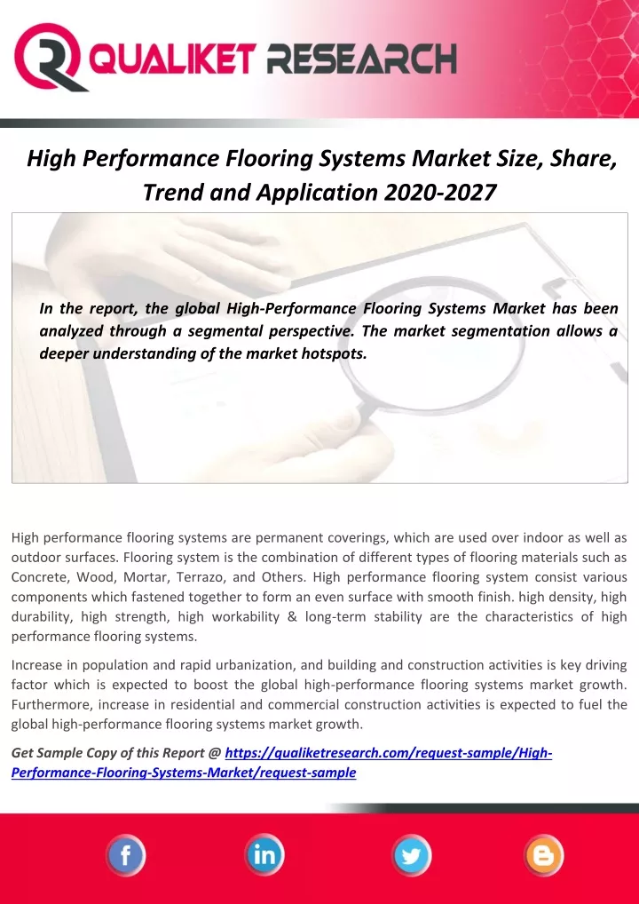 high performance flooring systems market size