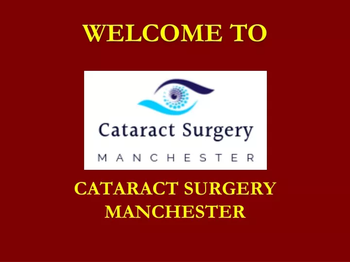 cataract surgery manchester
