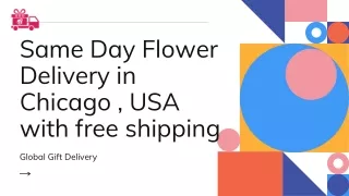 Same Day Flower Delivery in Chicago , USA with free shipping