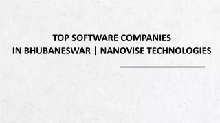 Nanovise Technologies | Top software companies in Bhubaneswar
