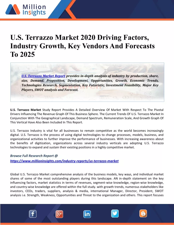 u s terrazzo market 2020 driving factors industry