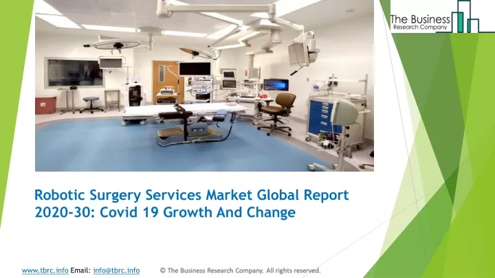 robotic surgery services market global report 2020 30 covid 19 growth and change