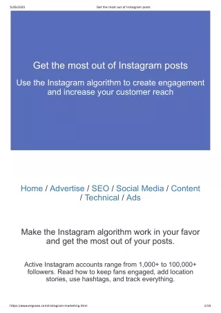 Get the Most Out of Instagram Posts