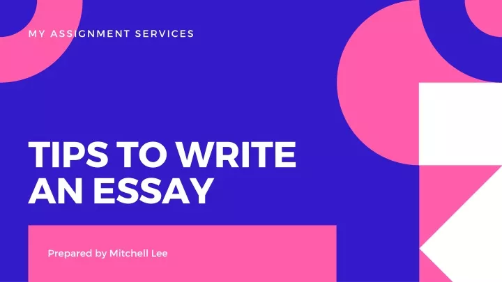 tips to write an essay