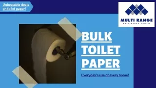 Toilet Paper Wholesalers