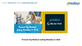 prevent top medical coding mistakes in 2018