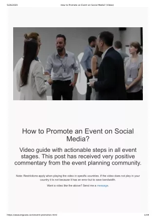 How to Do Event Promotion on Social Media? (Video)