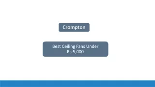 Best Ceiling Fans Under Rs.5,000