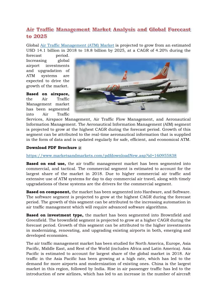 global air traffic management atm market