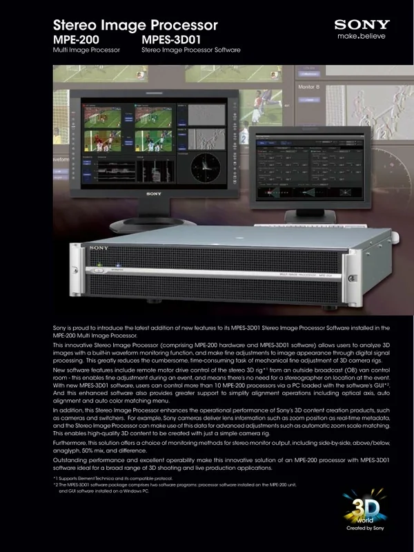 stereo image processor
