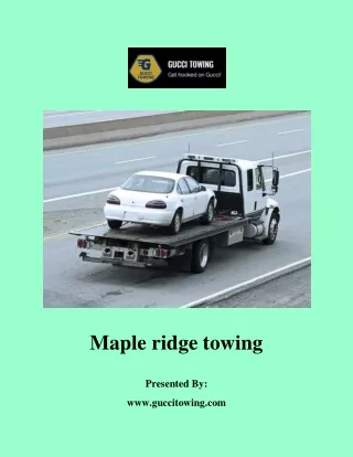 Maple ridge towing