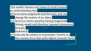 Gravity lesson
