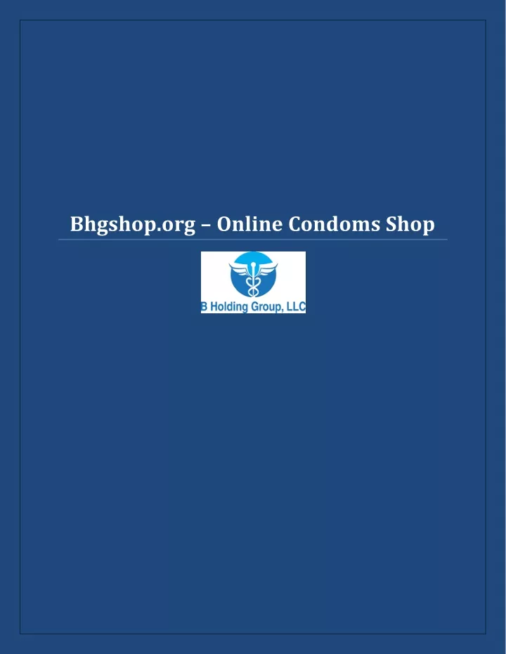 bhgshop org online condoms shop