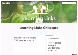 How to select the right Childcare for your kids?