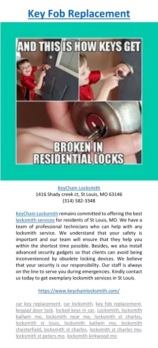 key fob replacement
