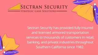 Armored car service Northern California- Sectransecurity