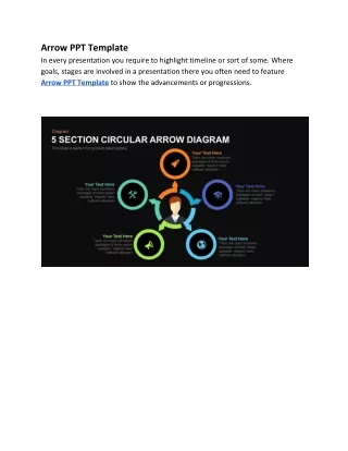 arrow ppt template in every presentation