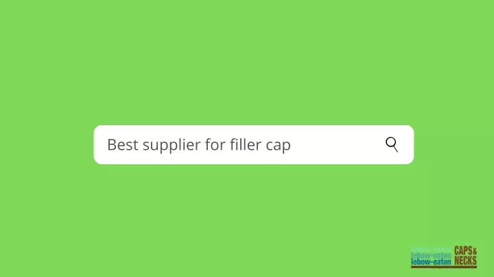 best supplier for filler cap