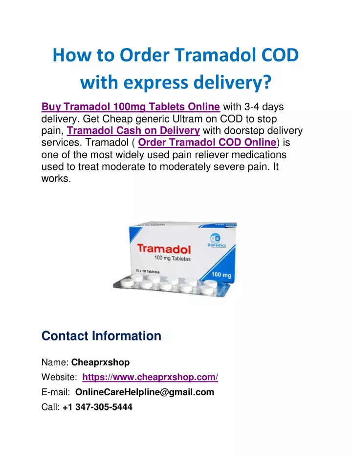 how to order tramadol cod with express delivery