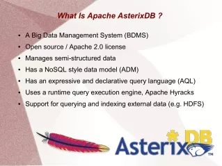 what is apache asterixdb