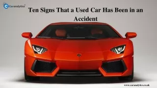 ten signs that a used car has been in an accident