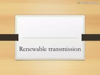 renewable transmission