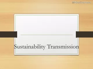 sustainability transmission