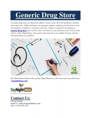 Generic Drug Store