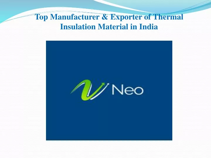 top manufacturer exporter of thermal insulation