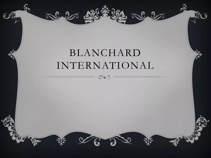 blanchard international