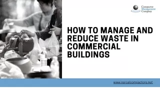 How to Manage and Reduce Waste in Commercial Buildings