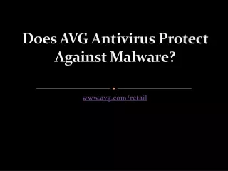 does avg antivirus protect against malware