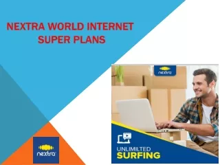 Best High Speed Internet Connection Plans - nextraworld.com @9212599911