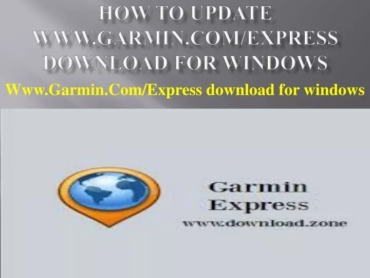 how to update www garmin com express download for windows