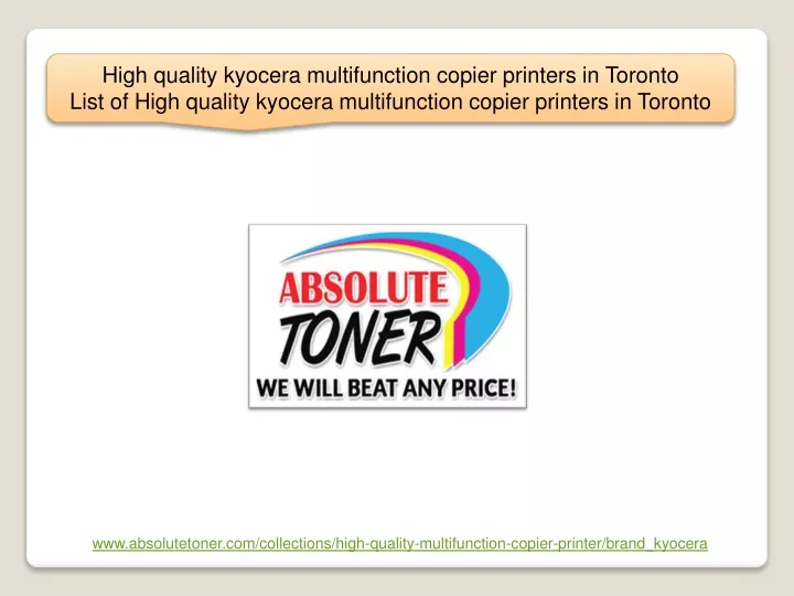 high quality kyocera multifunction copier