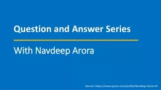 Critical questions about Insurance, answered by Navdeep Arora