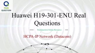 huawei h19 301 enu real questions