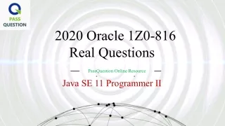 2020 oracle 1z0 816 real questions