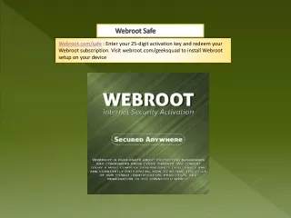 webroot safe