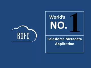 BOFC : Worlds No 1 Salesforce Metedata Application