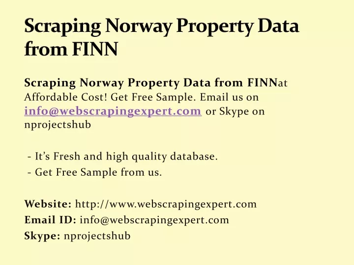 scraping norway property data from finn