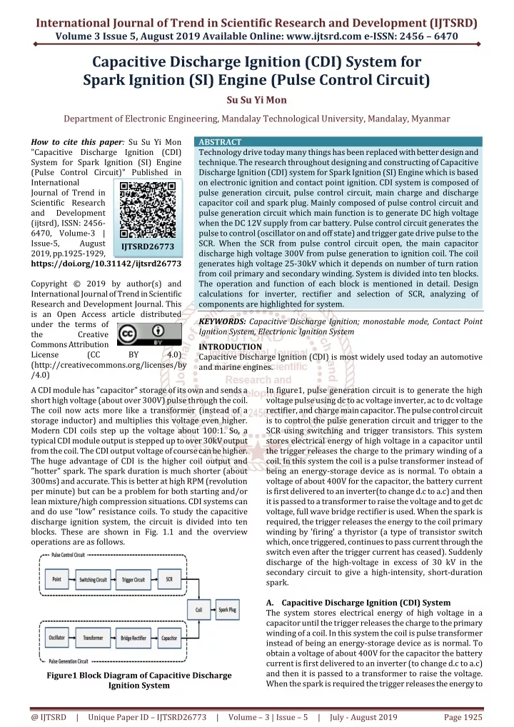 international journal of trend in scientific