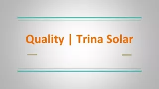 Quality Control for PV Systems, Best Solar Panels
