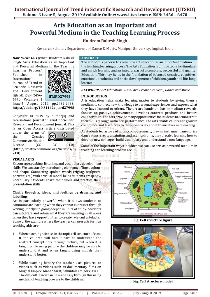 international journal of trend in scientific